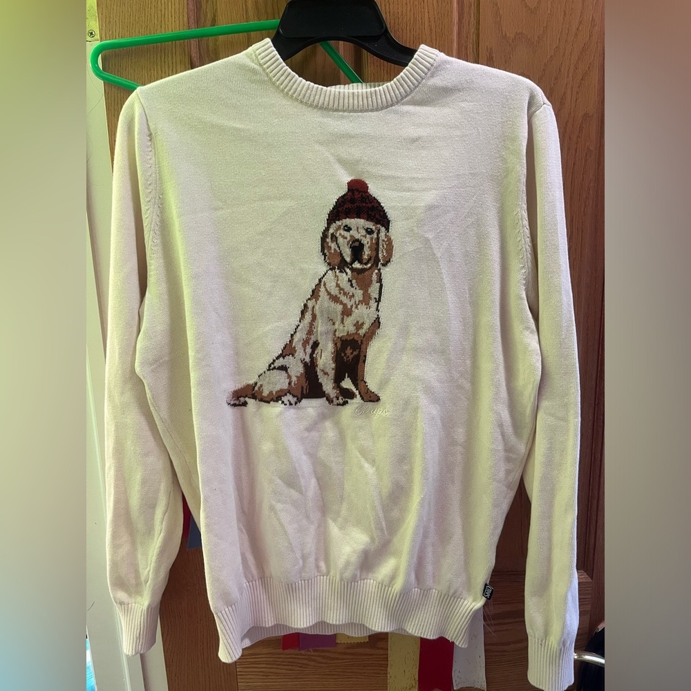 Chaps golden retriever sweater